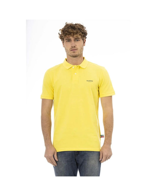 Baldinini Trend Men's Yellow Cotton Polo Shirt - 4XL - Scarlett Rolling