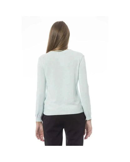 Baldinini Trend Women's Light Blue Polyamide Sweater - M - Scarlett Rolling