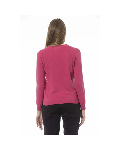 Baldinini Trend Women's Fuchsia Polyamide Sweater - L - Scarlett Rolling