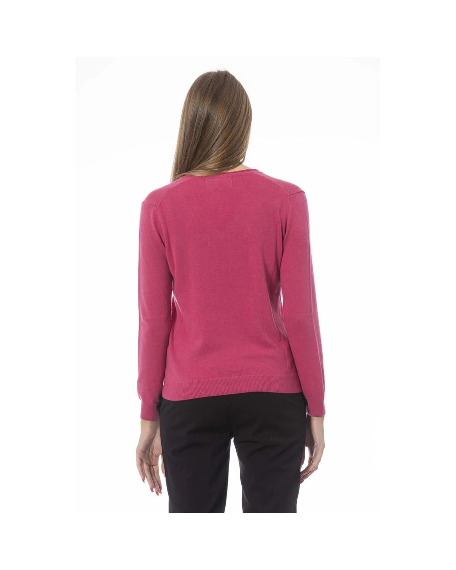 Baldinini Trend Women's Fuchsia Polyamide Sweater - XL - Scarlett Rolling