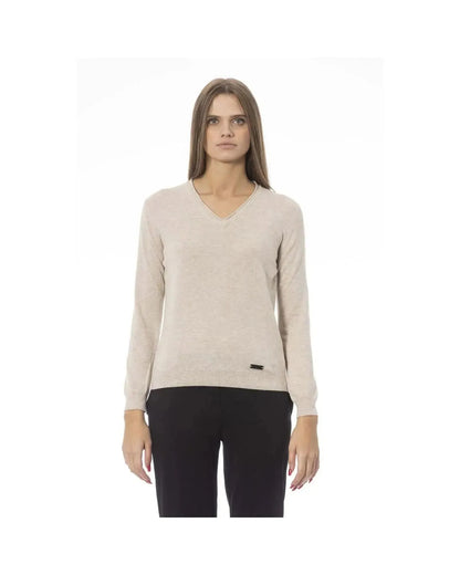 Baldinini Trend Women's Beige Polyamide Sweater - M - Scarlett Rolling