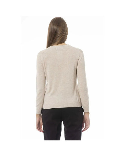 Baldinini Trend Women's Beige Polyamide Sweater - M - Scarlett Rolling