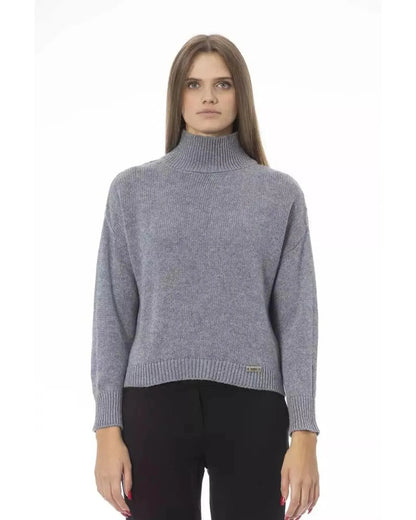 Baldinini Trend Women's Gray Viscose Sweater - M - Scarlett Rolling