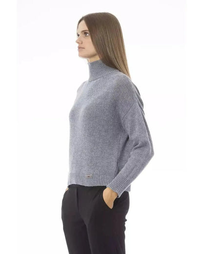 Baldinini Trend Women's Gray Viscose Sweater - M - Scarlett Rolling