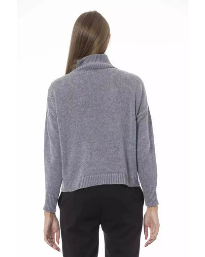 Baldinini Trend Women's Gray Viscose Sweater - S - Scarlett Rolling