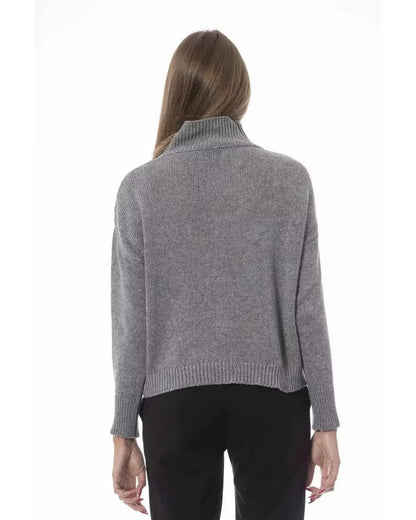 Baldinini Trend Women's Gray Viscose Sweater - M - Scarlett Rolling