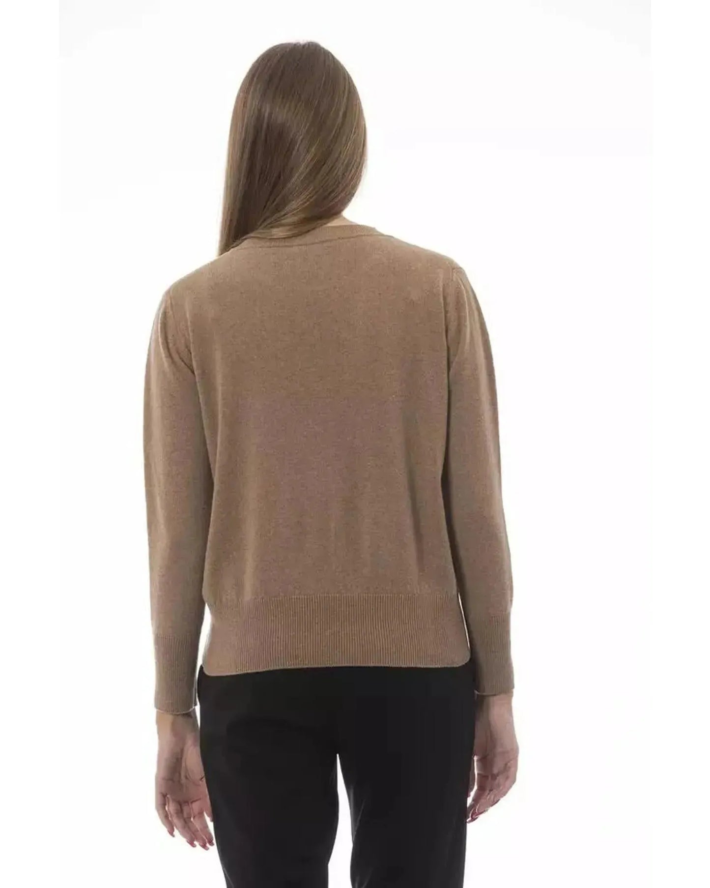 Baldinini Trend Women's Beige Wool Sweater - 40 IT - Scarlett Rolling