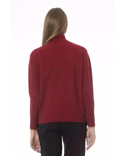 Baldinini Trend Women's Red Wool Sweater - 40 IT - Scarlett Rolling