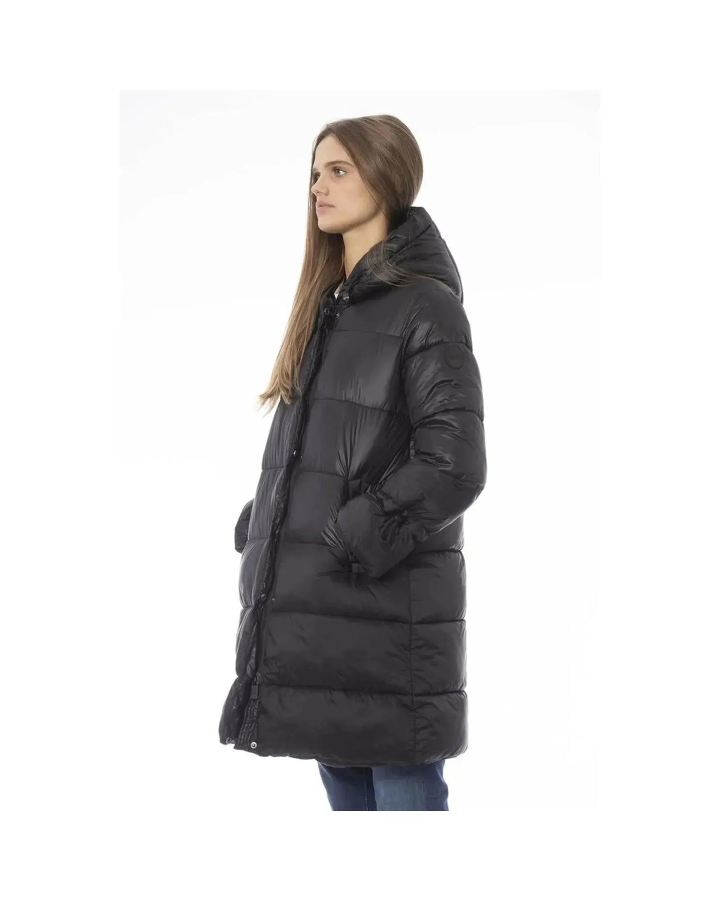 Baldinini Trend Women's Black Nylon Jackets & Coat - M - Scarlett Rolling