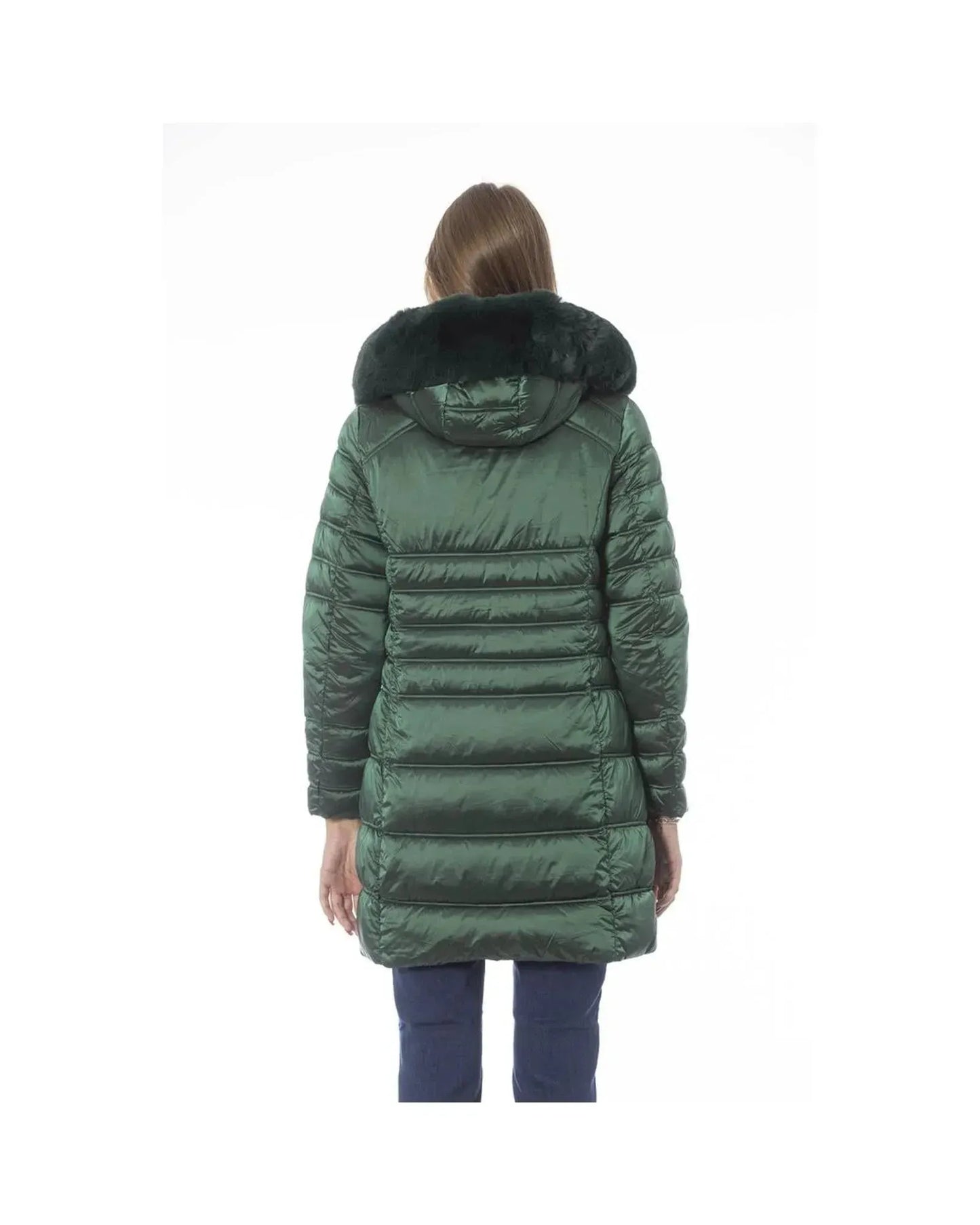 Baldinini Trend Women's Green Polyester Jackets & Coat - S - Scarlett Rolling