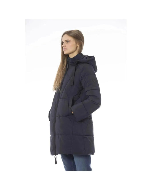 Baldinini Trend Women's Blue Polyester Jackets & Coat - L - Scarlett Rolling