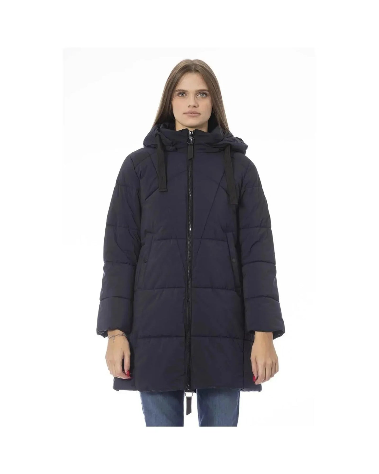 Baldinini Trend Women's Blue Polyester Jackets & Coat - S - Scarlett Rolling