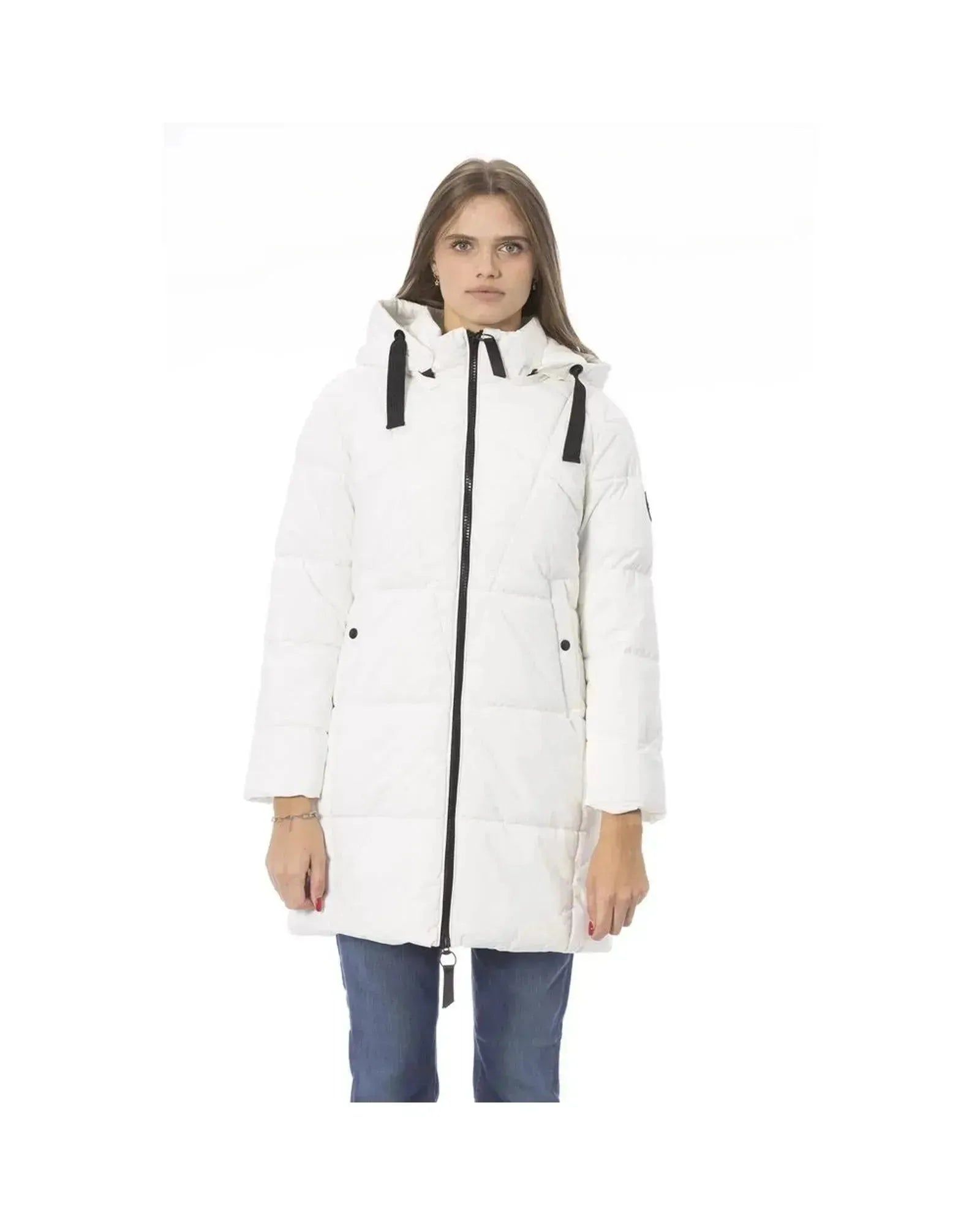 Baldinini Trend Women's White Polyester Jackets & Coat - XL - Scarlett Rolling