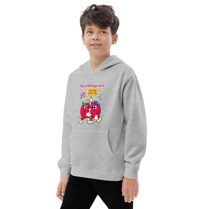 This Is HOW You Do It Beany Dance Big Design Kids Fleece Hoodie