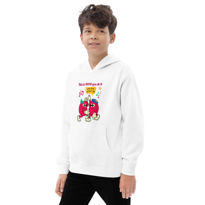 This Is HOW You Do It Beany Dance Big Design Kids Fleece Hoodie