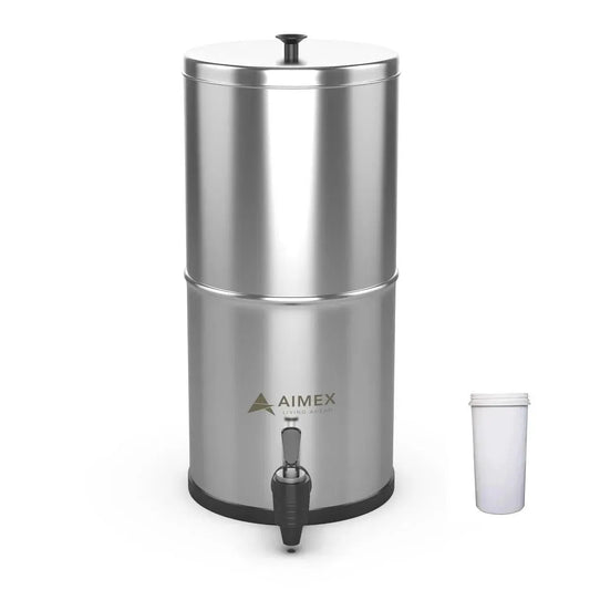 Aimex Water Stainless Steel 304 Water Filter System - White Filter - Scarlett Rolling