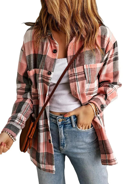 Azura Exchange Button Up Plaid Shirt - S - ScarlettRolling