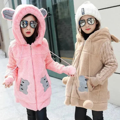 Lovely-little-bear-Winter-Girls-clothing-Faux-Fur-Fleece-Coat-Warm-Jacket-Xmas-Snowsuit-Outerwear-Children - Scarlett Rolling