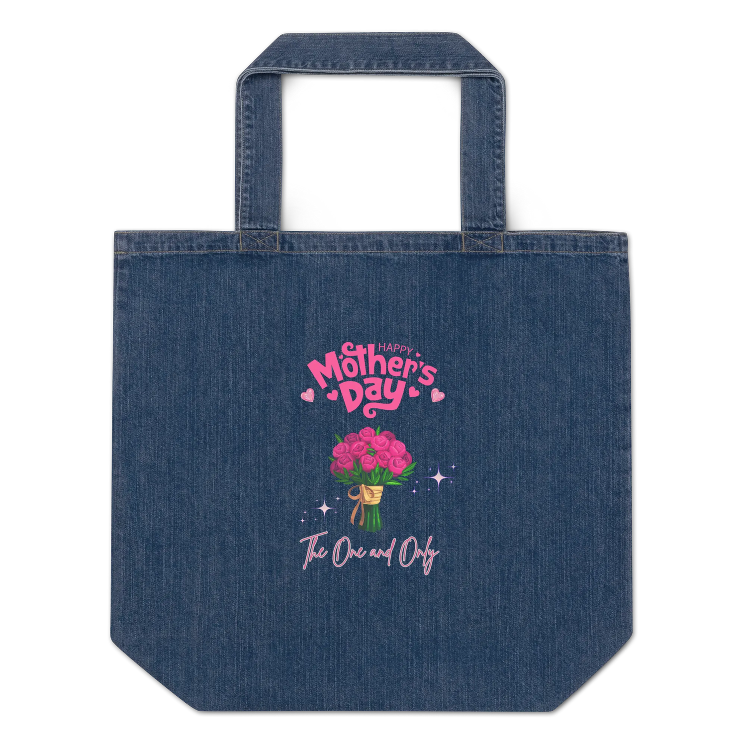 Organic denim tote bag - Scarlett Rolling
