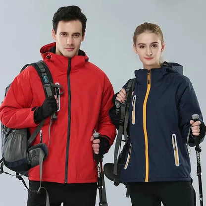 Autumn And Winter Padded Thickened Reflective Rushing Jacket Windproof Waterproof Warm Work Clothes - Scarlett Rolling