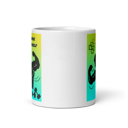 White glossy mug - Scarlett Rolling