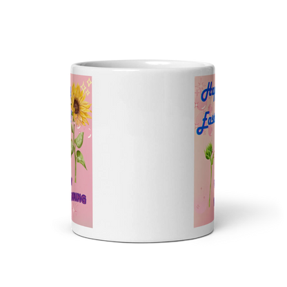 White glossy mug - Scarlett Rolling