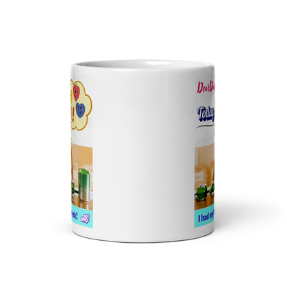 White glossy mug - Scarlett Rolling