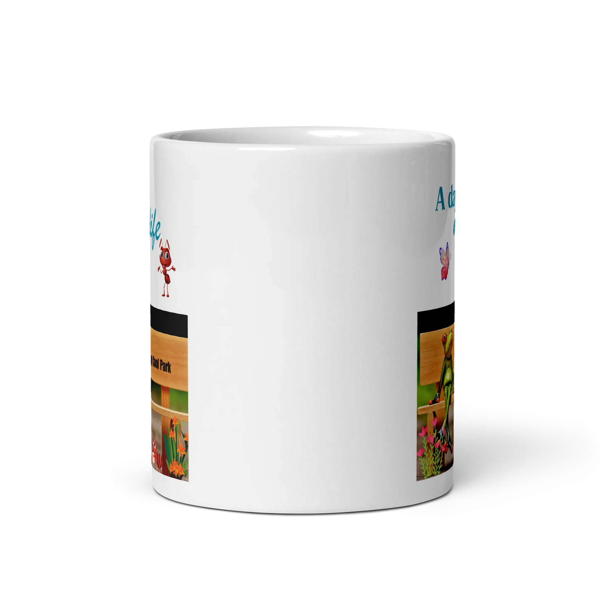 White glossy mug - Scarlett Rolling