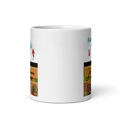 White glossy mug - Scarlett Rolling