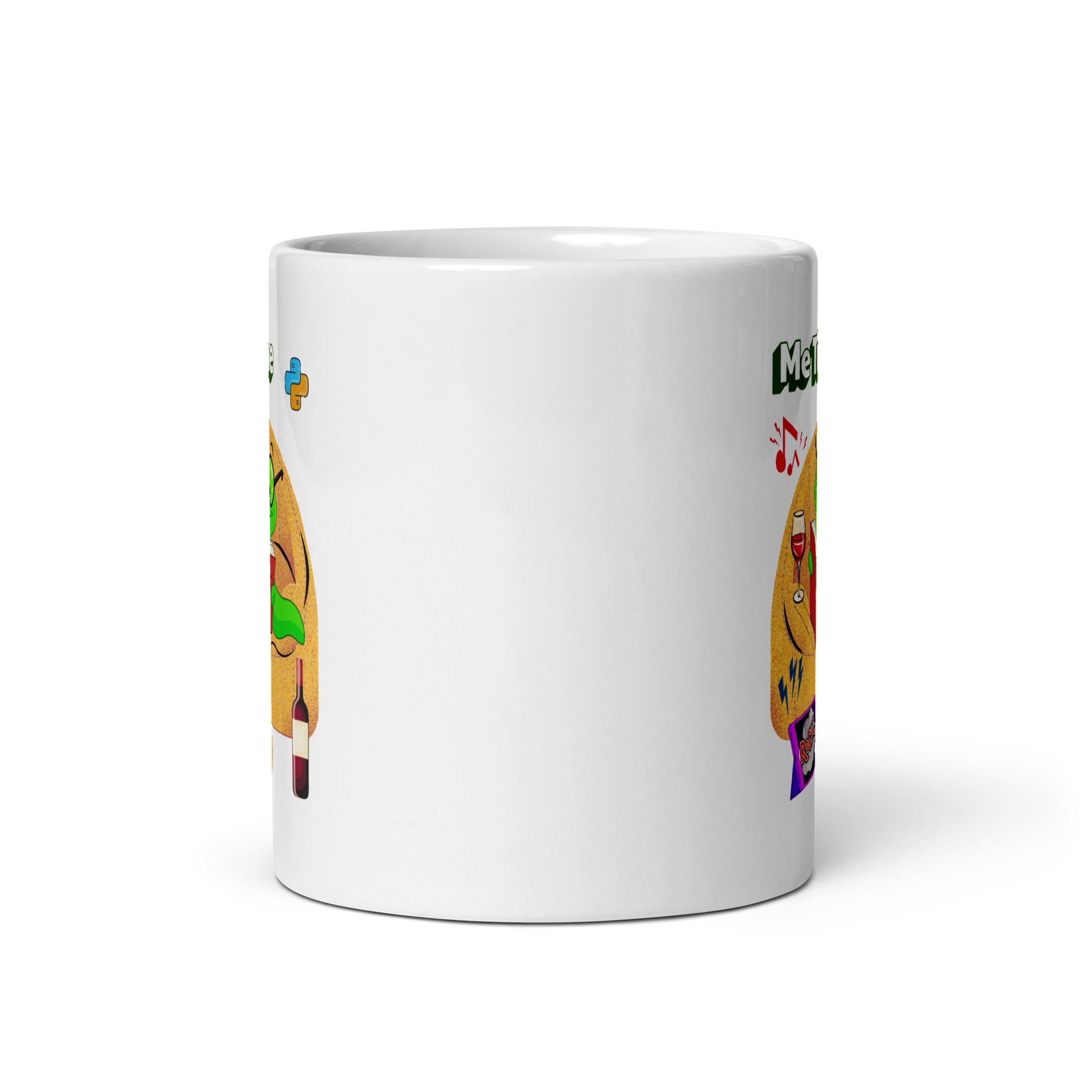 White glossy mug - Scarlett Rolling