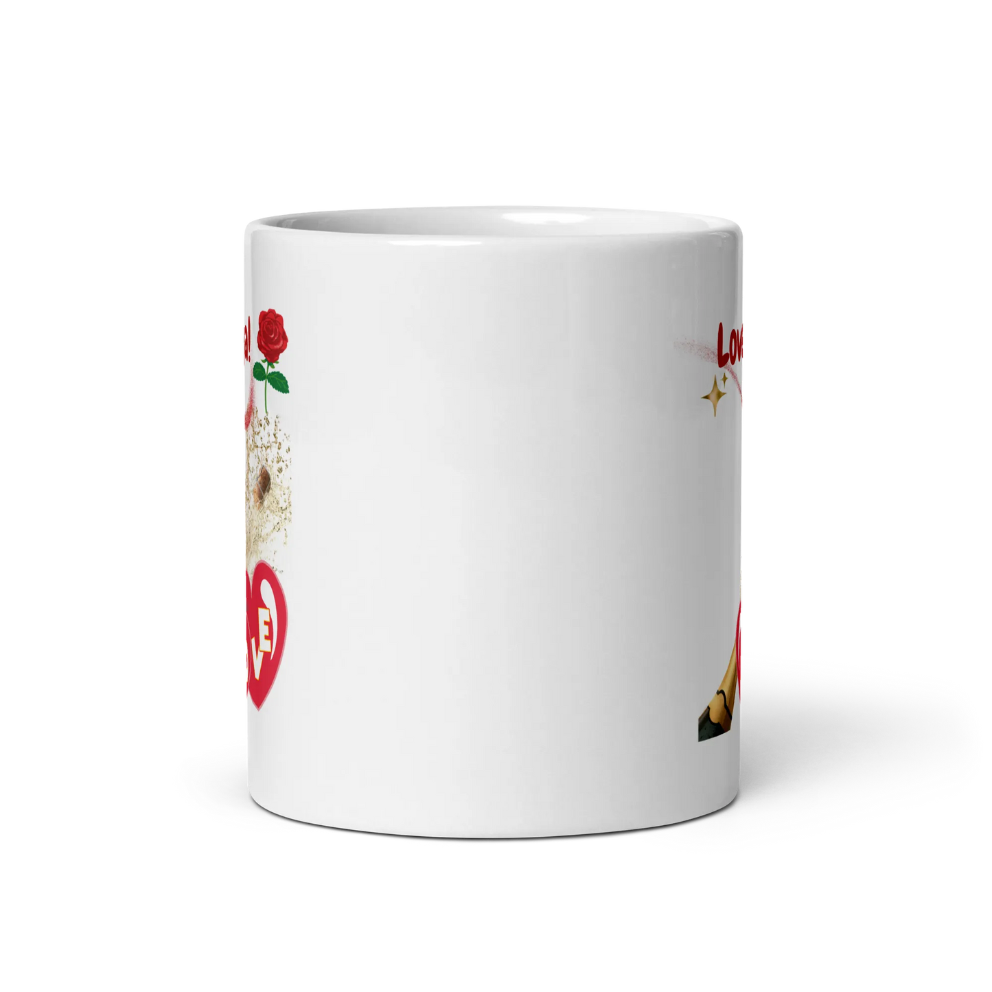 White glossy mug - Scarlett Rolling