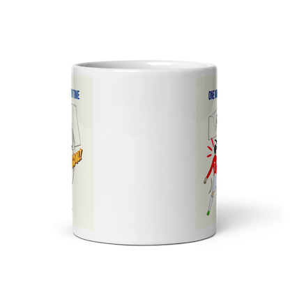 White glossy mug - Scarlett Rolling