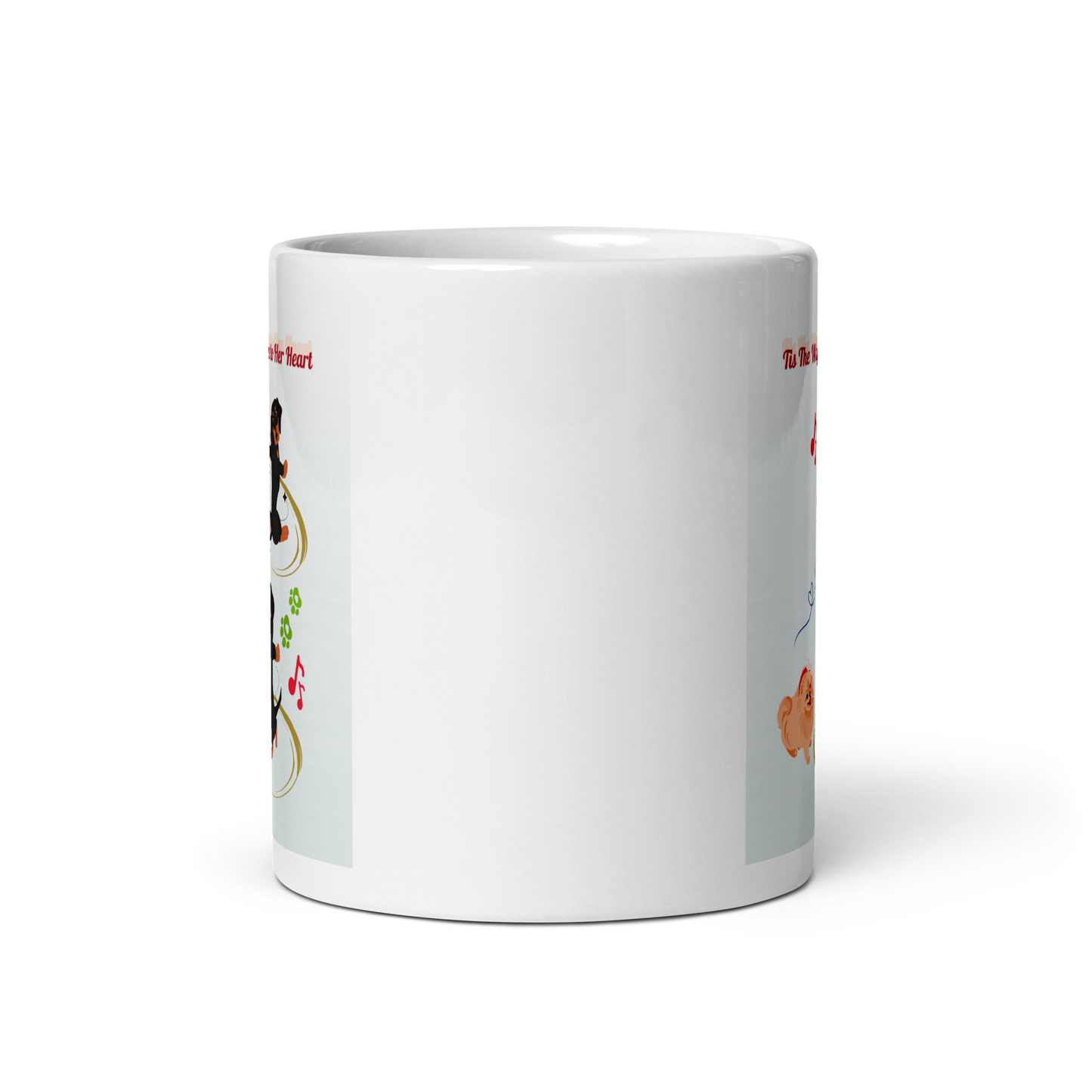 White glossy mug - Scarlett Rolling