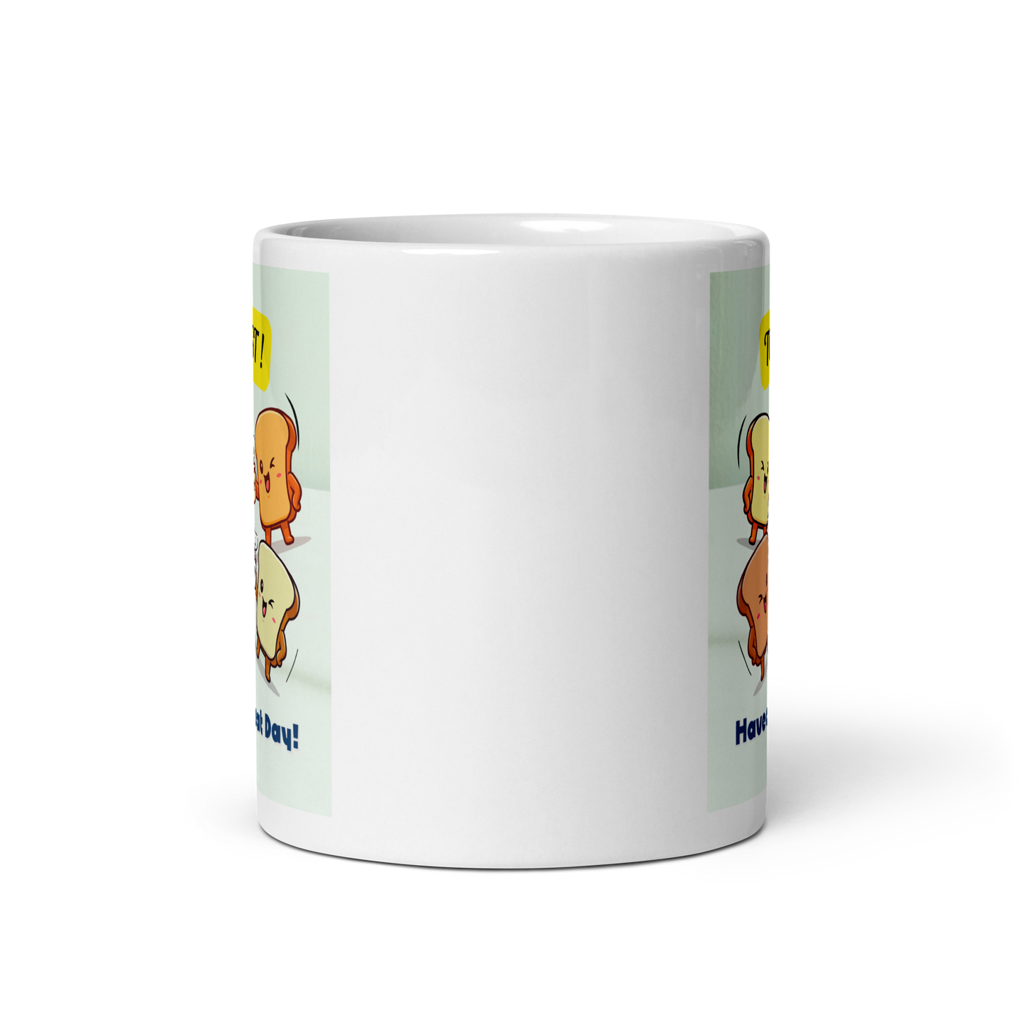 White glossy mug - Scarlett Rolling