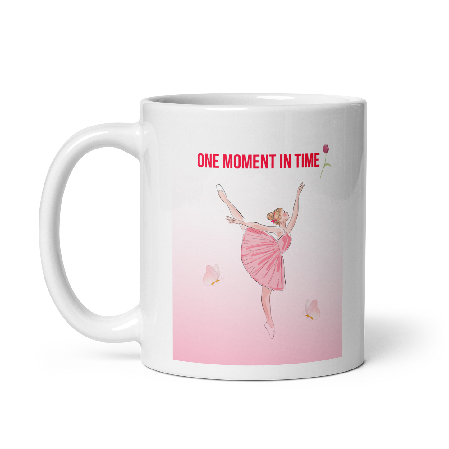 White glossy mug - Scarlett Rolling