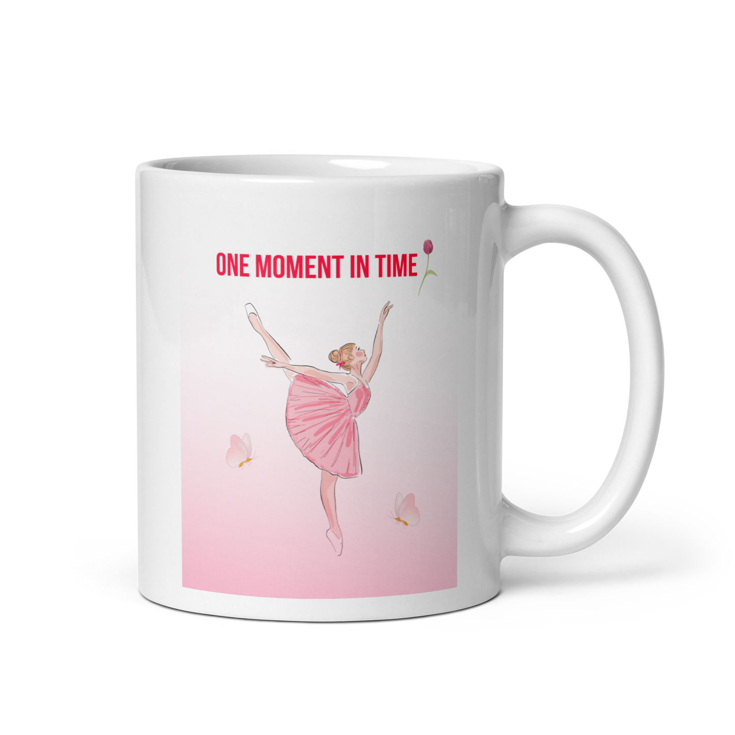 White glossy mug - Scarlett Rolling