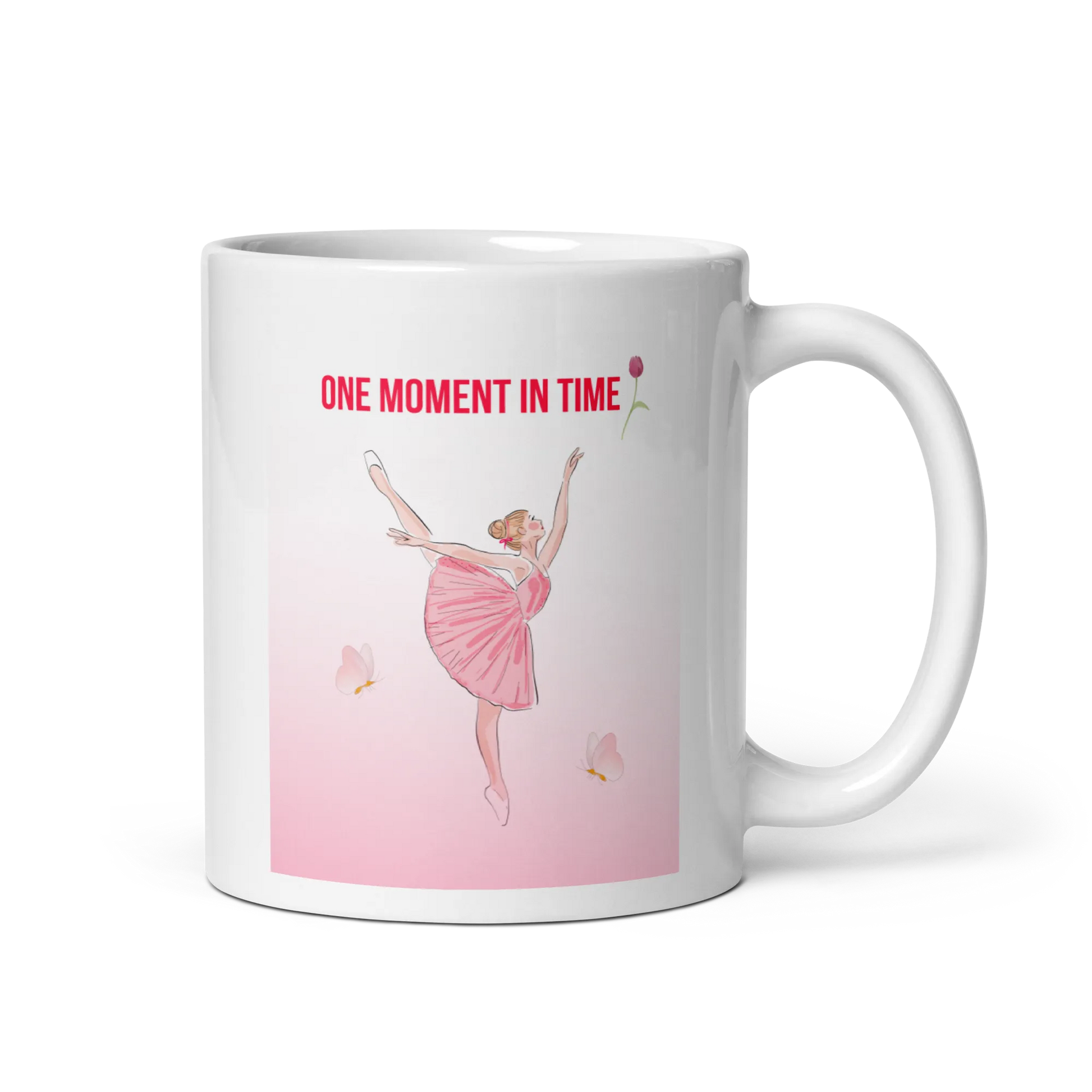 White glossy mug - Scarlett Rolling