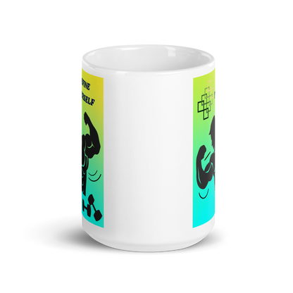 White glossy mug - Scarlett Rolling