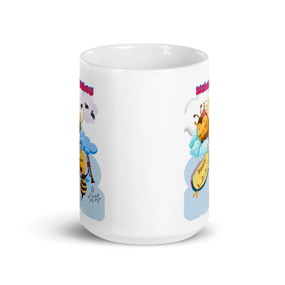 White glossy mug - Scarlett Rolling