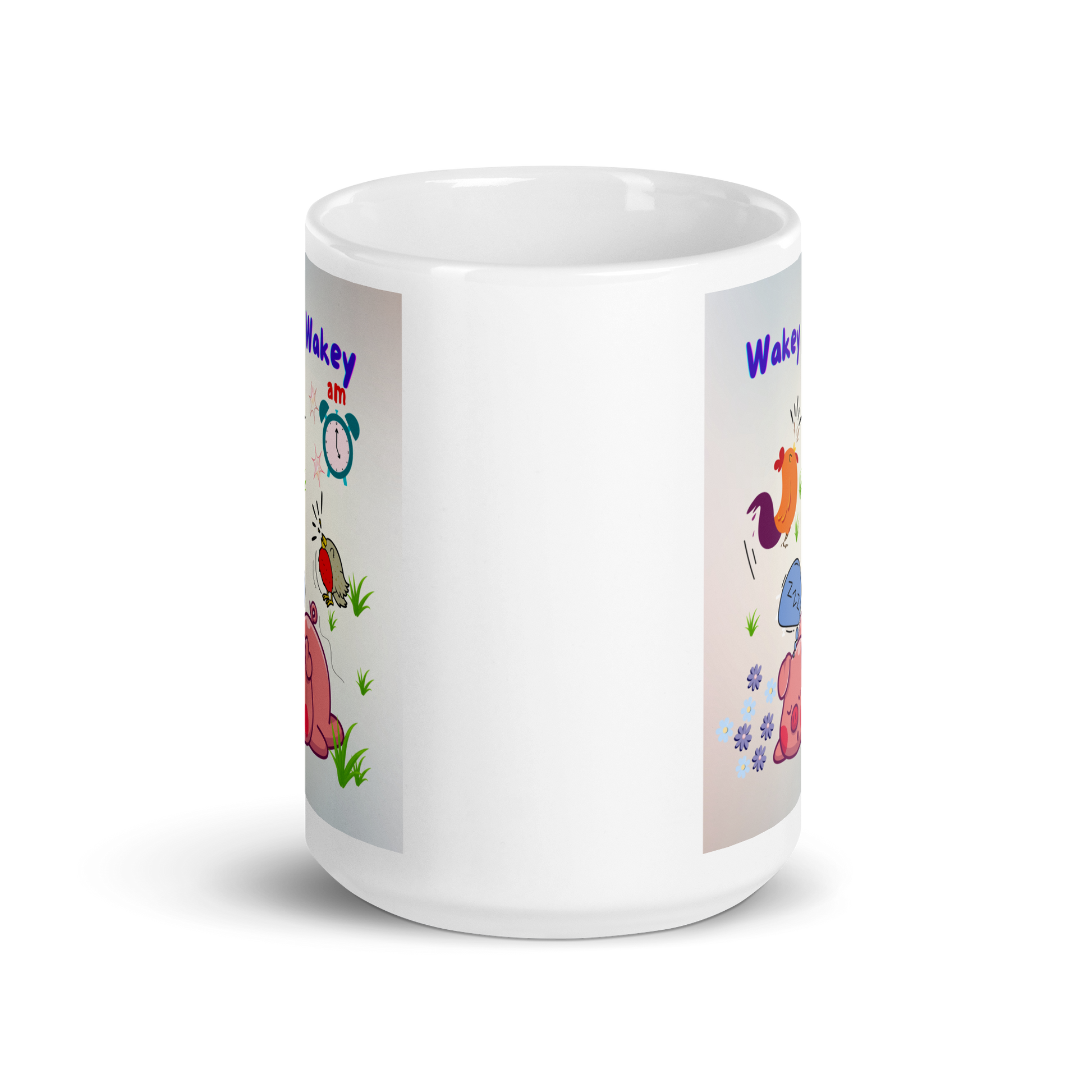 White glossy mug - Scarlett Rolling