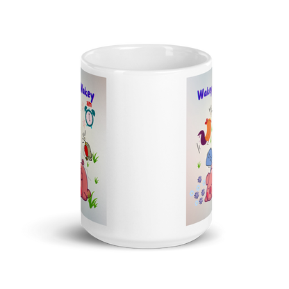 White glossy mug - Scarlett Rolling