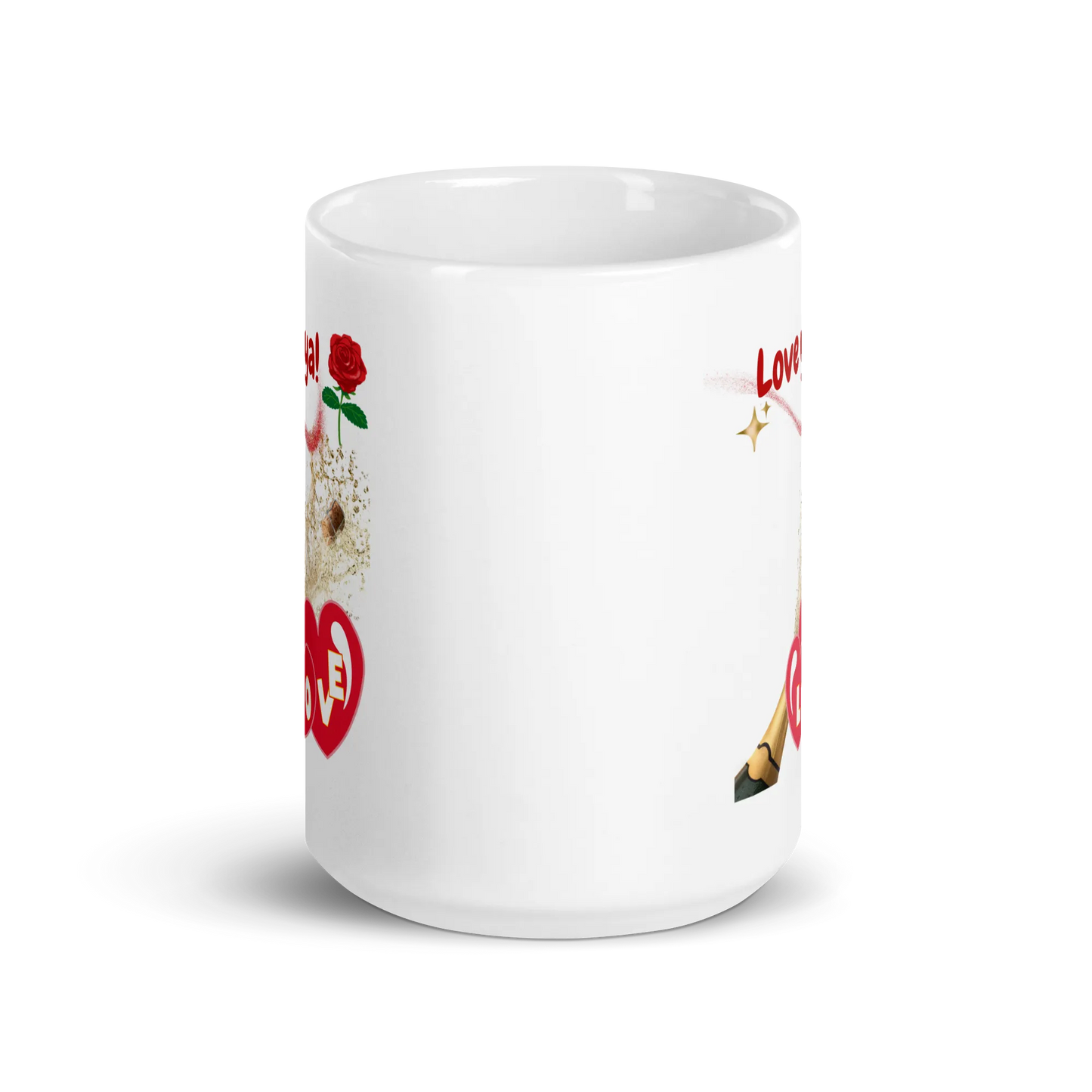 White glossy mug - Scarlett Rolling