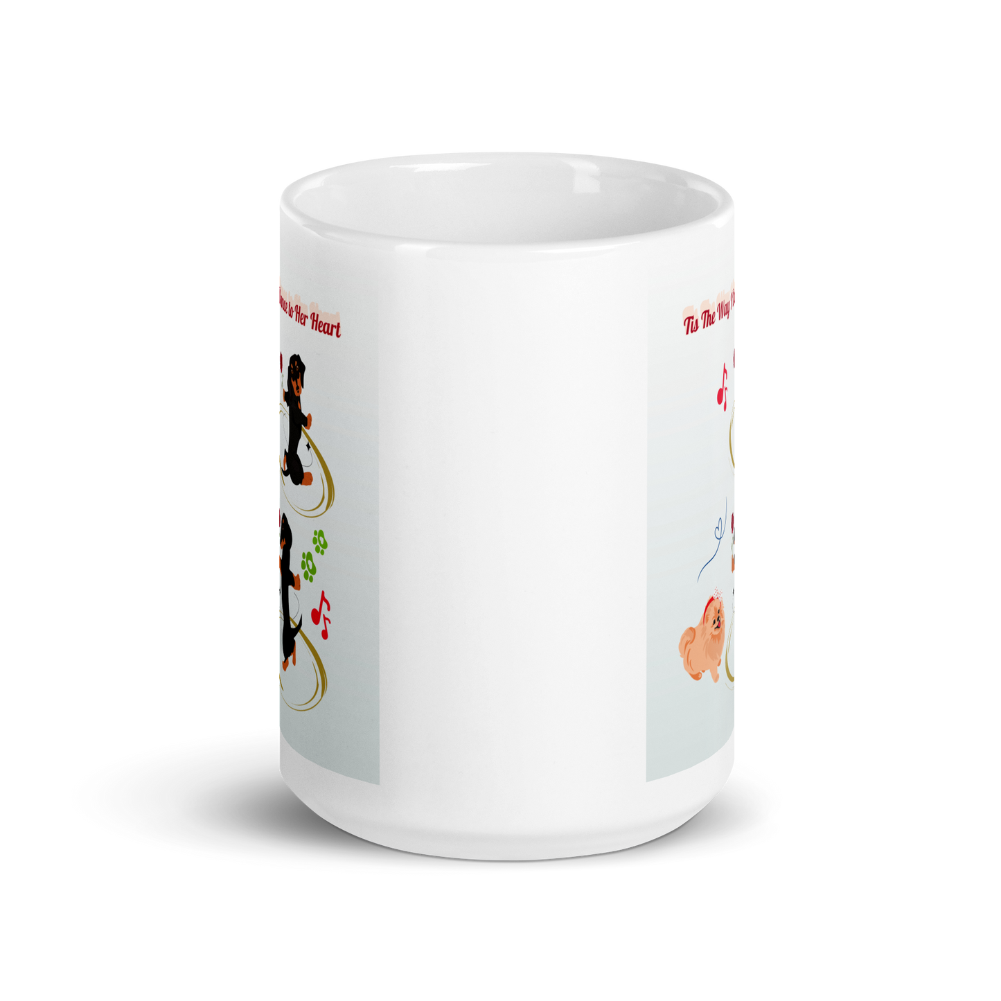 White glossy mug - Scarlett Rolling