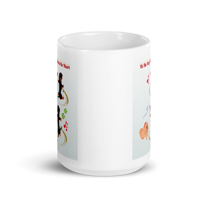 White glossy mug - Scarlett Rolling