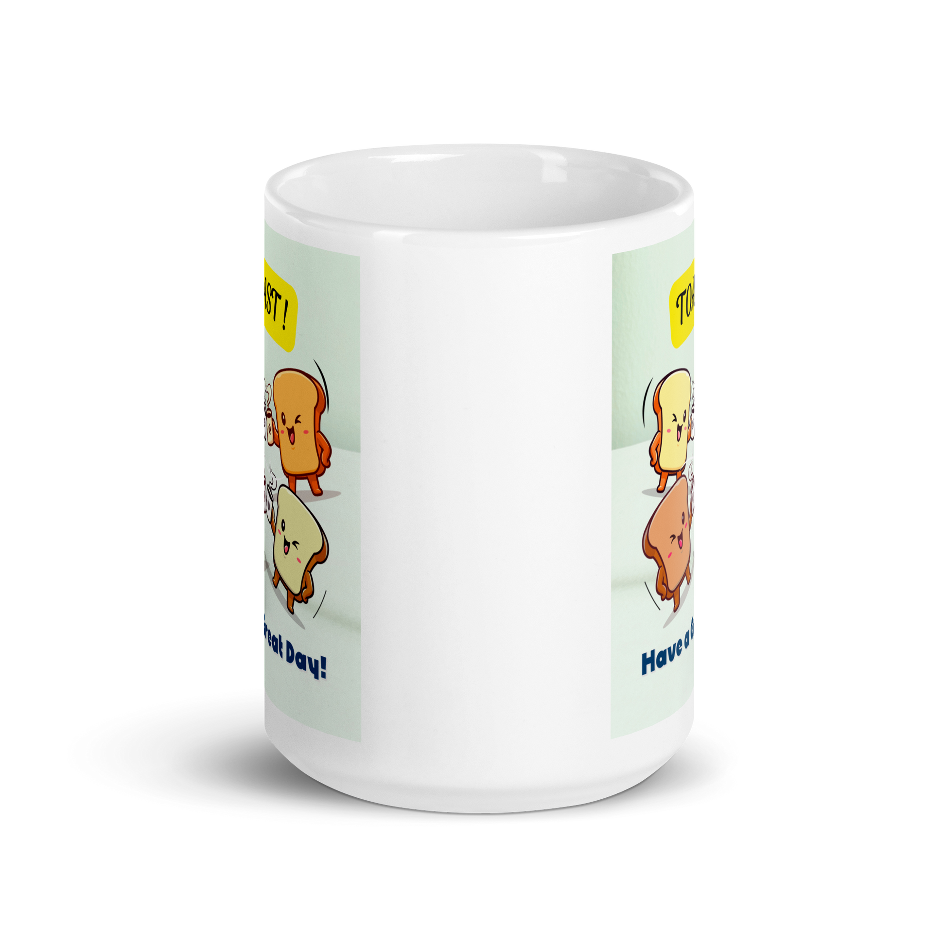 White glossy mug - Scarlett Rolling