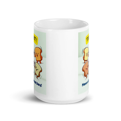 White glossy mug - Scarlett Rolling