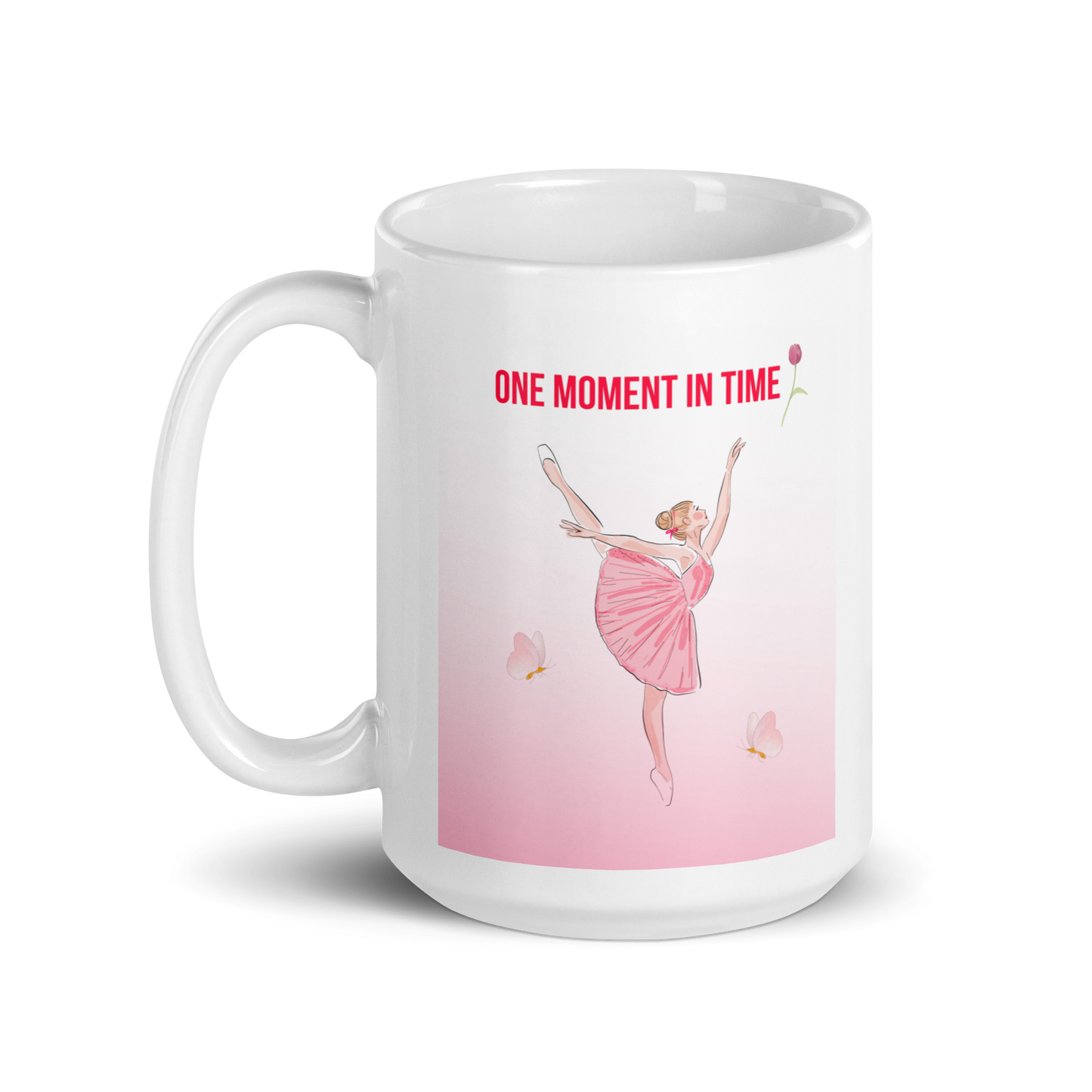 White glossy mug - Scarlett Rolling