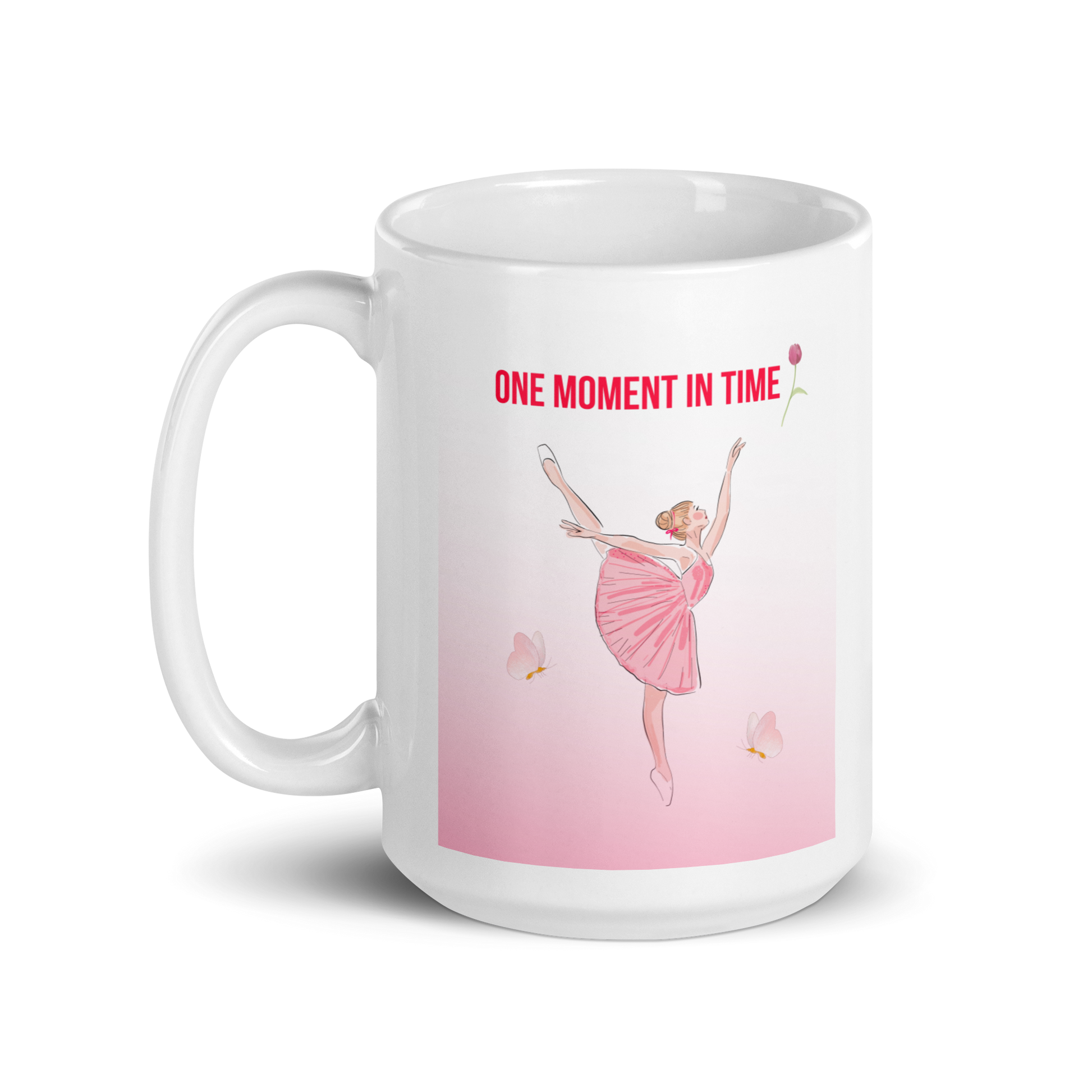 White glossy mug - Scarlett Rolling