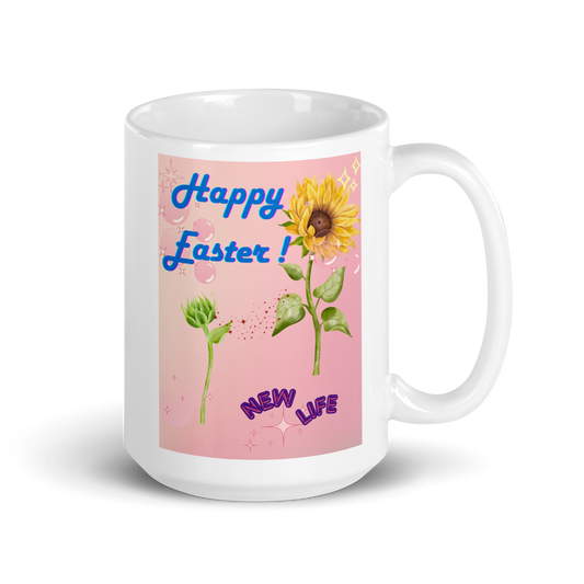 White glossy mug - Scarlett Rolling